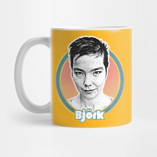 Björk //// Retro Style Fan Art Design Mug